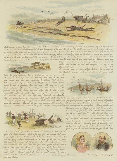 ポールとバージニア、または密輸業者の最後（クロモリト） 作： Randolph Caldecott